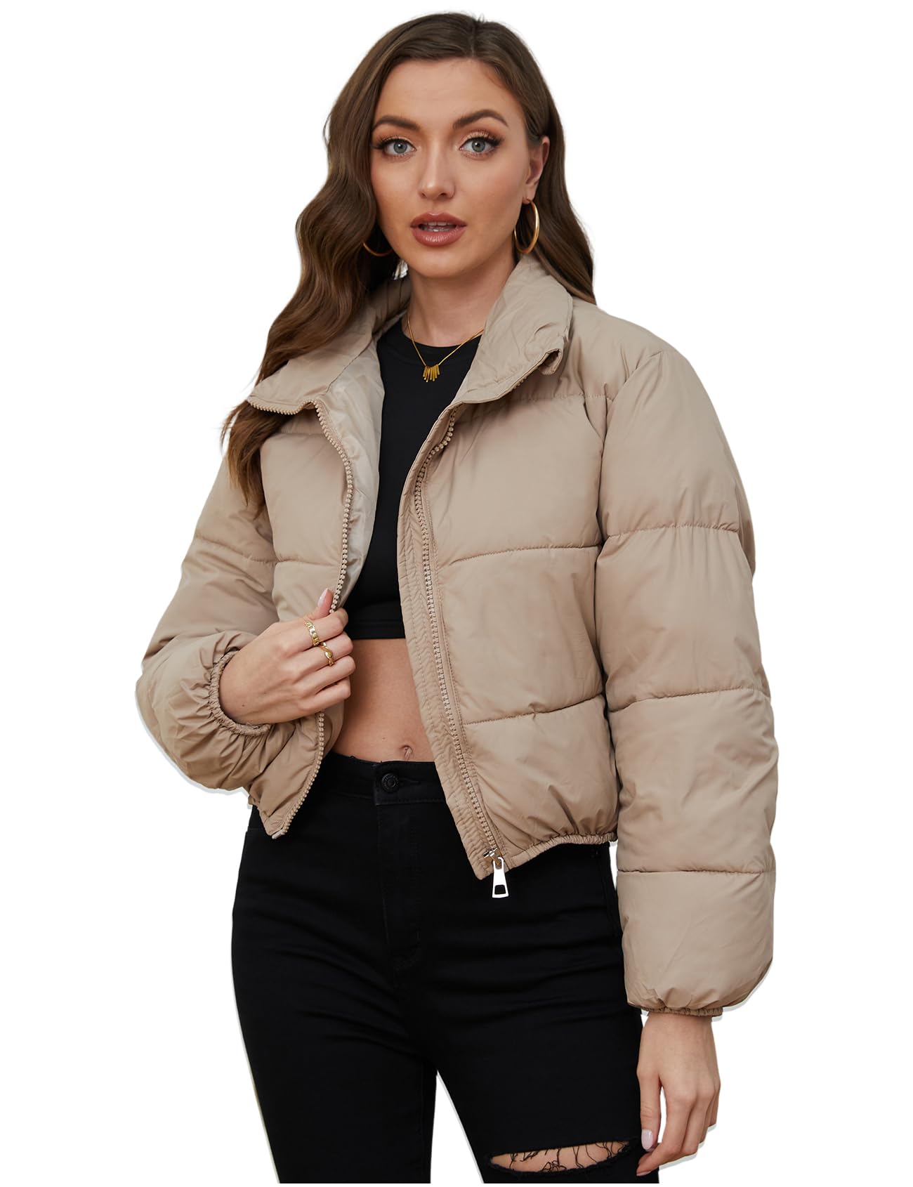 Women's Quilted Winter Puffer Coat