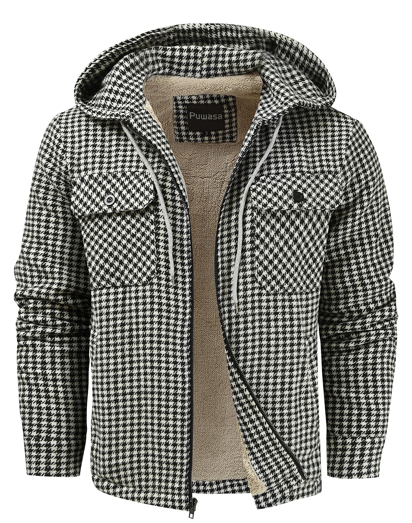Men's Warm Flannel Jacket with Pockets