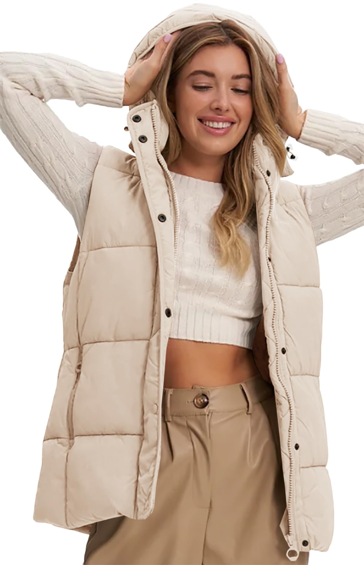 Women's Sleeveless Puffer Jacket