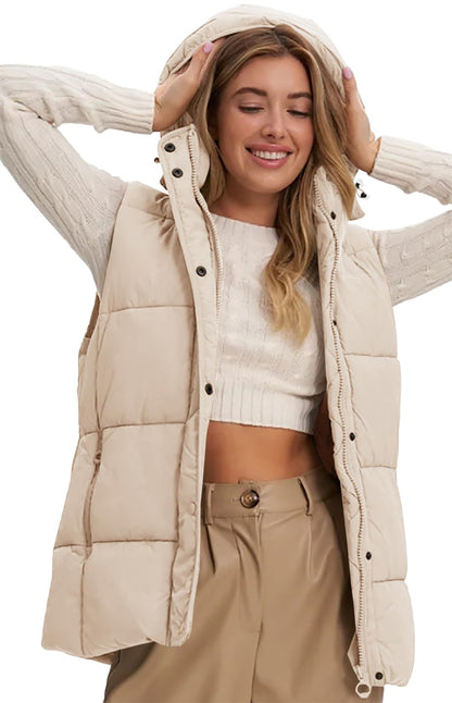 Women's Sleeveless Puffer Jacket