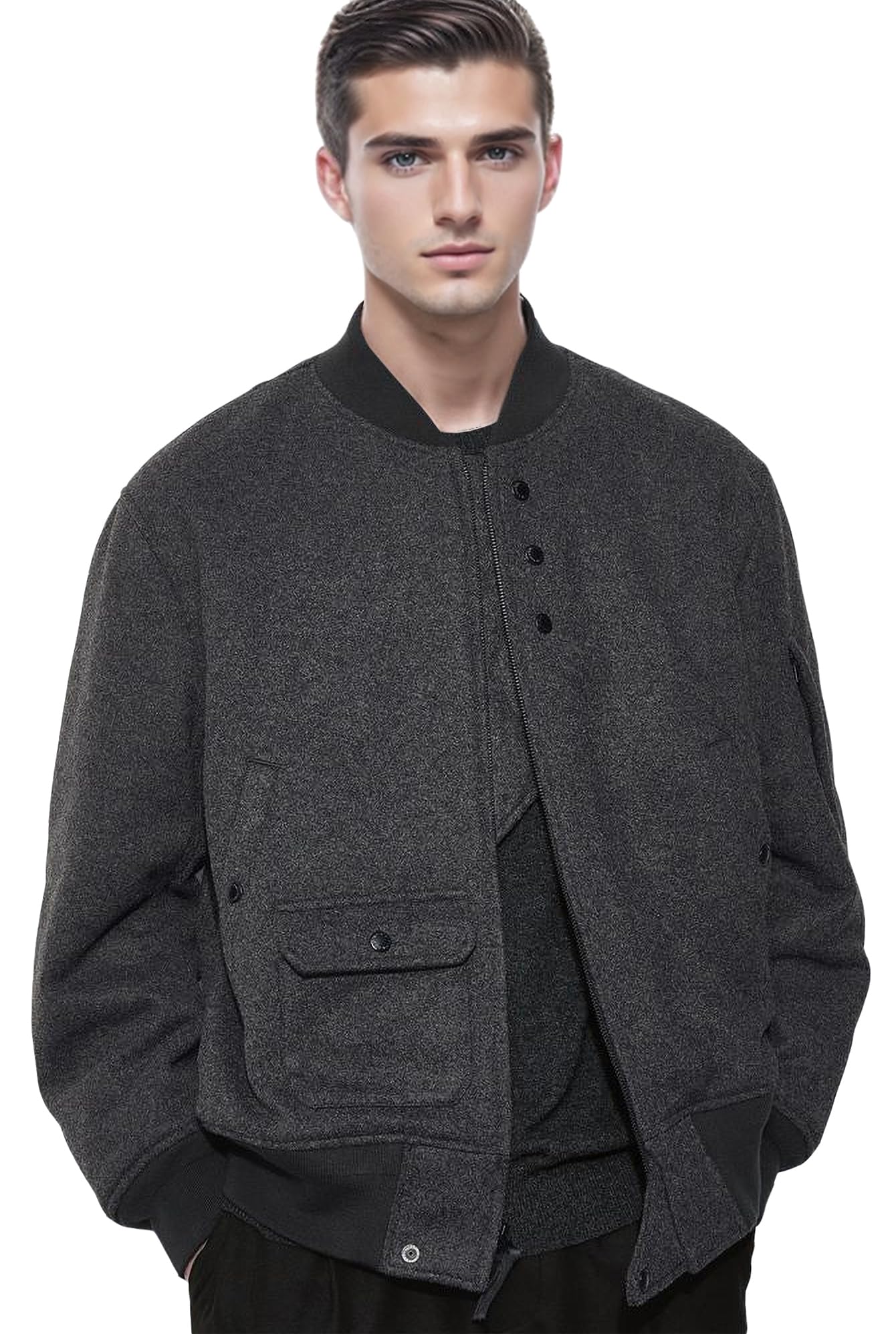 Men's Bomber Fleece Jacket