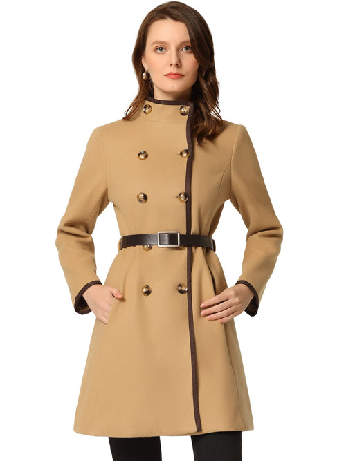 Women's Stand Collar Peacoat
